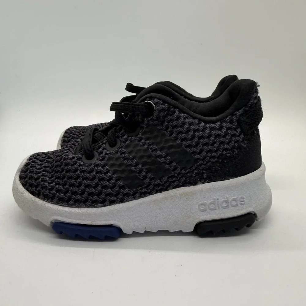 Adidas Toddler Boys CF Racer TR Black Grey Mesh Athletic Sneakers Shoes Size 6K